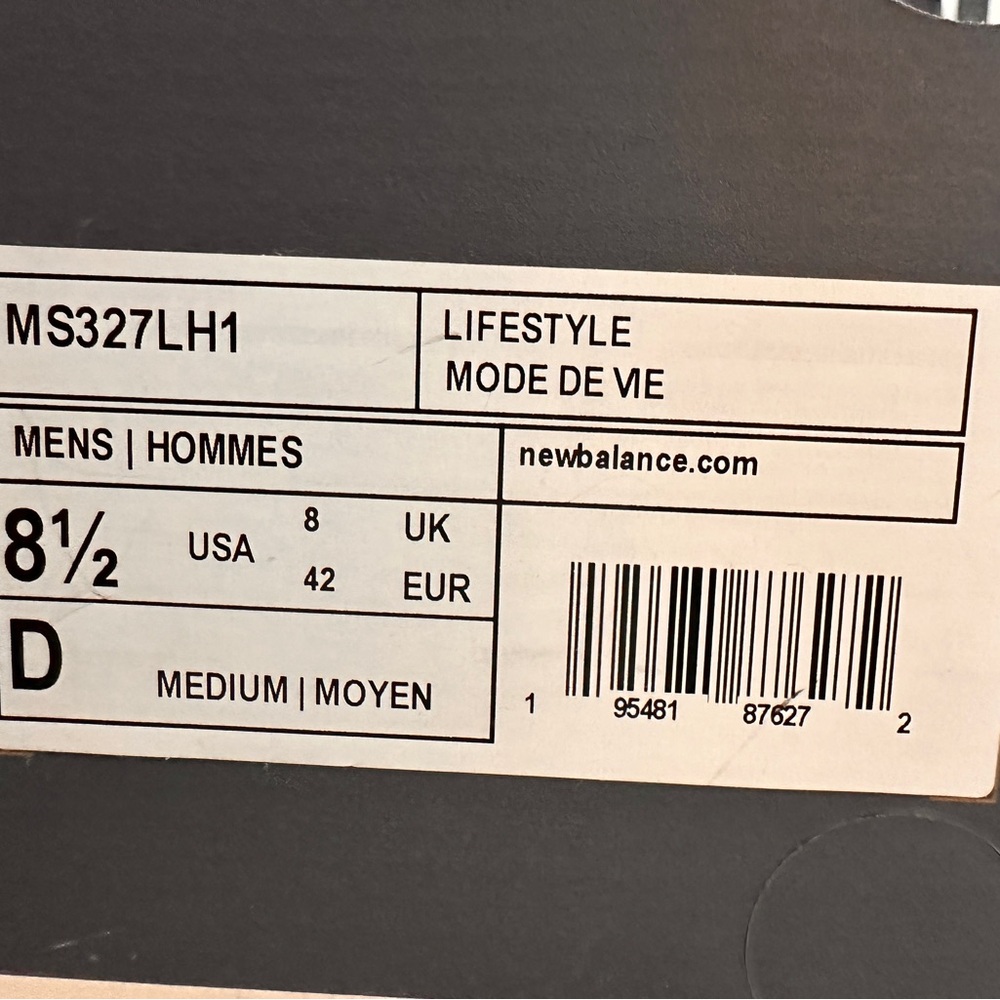 New Balance 327 Tan and White Athletic Shoes - Picture 5 of 5